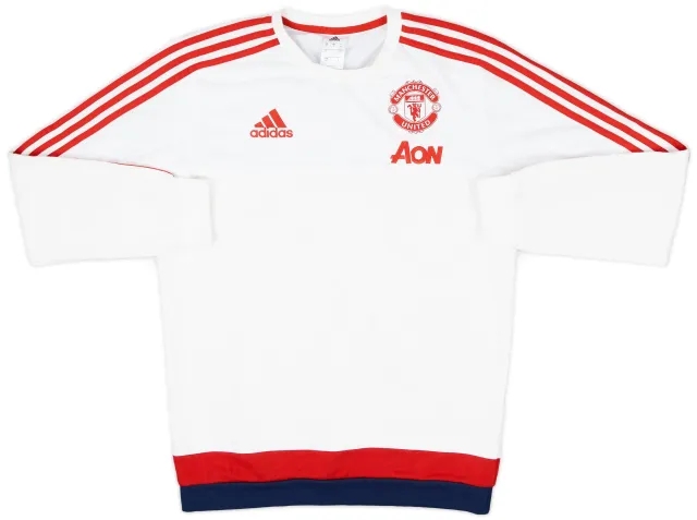2015-16 Manchester United adidas Sweat Top - 8/10 - (S)