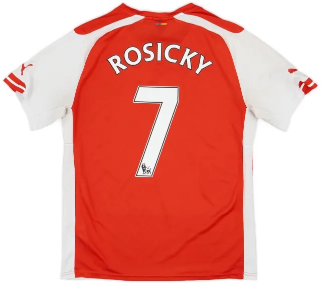 Puma 2014-15 Arsenal Home Shirt Rosicky #7 - 6/10 - (M)