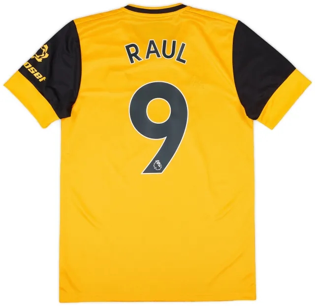 adidas 2020-21 Wolves Home Shirt Raul #9 - 9/10 - (S)