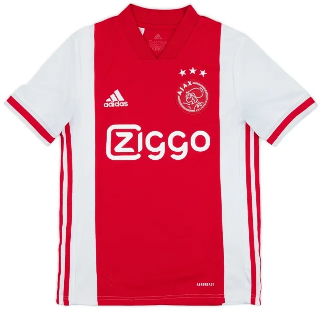adidas 2020-21 Ajax Home Shirt - 8/10 - (L.Boys)
