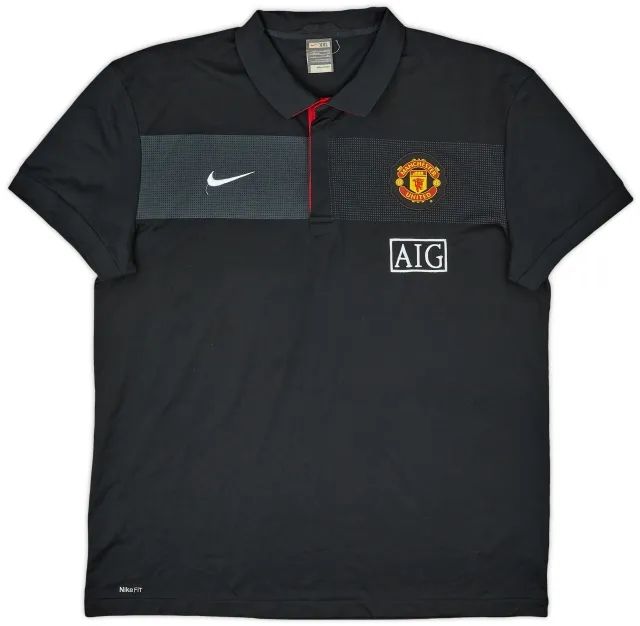 2009-10 Manchester United Nike Polo Shirt - 9/10 - (XXL)