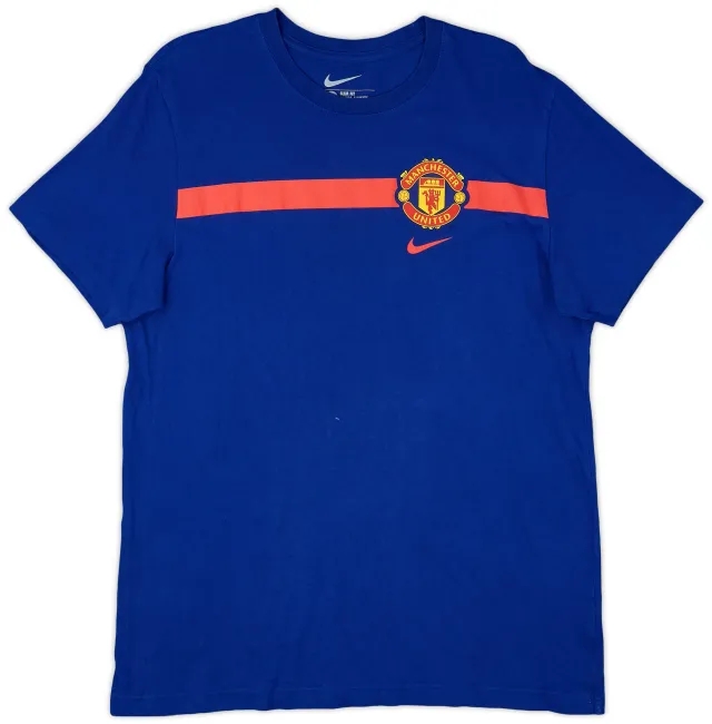2014-15 Manchester United Nike Cotton Tee - 7/10 - (XL)