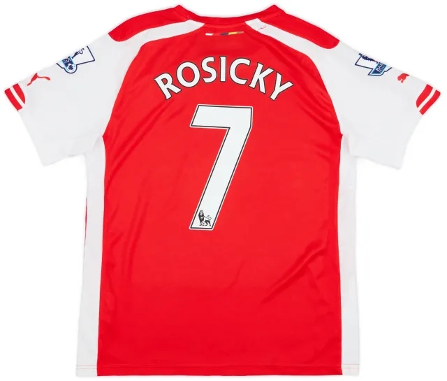 Puma 2014-15 Arsenal Home Shirt Rosicky #7 - 7/10 - (S)