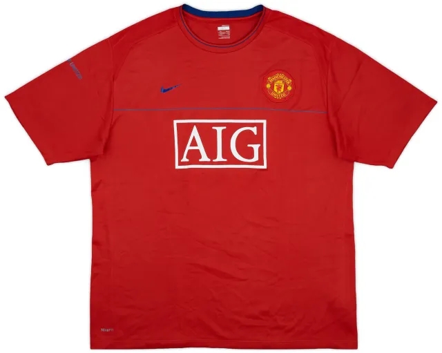 2008-09 Manchester United Nike Training Shirt - 9/10 - (XXL)