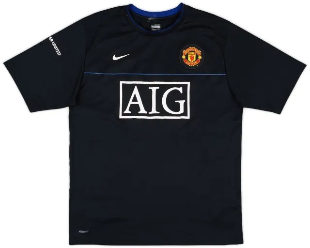 2008-09 Manchester United Nike Training Shirt - 7/10 - (L)