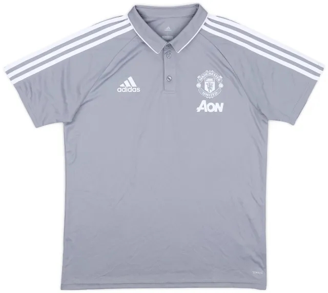 2017-18 Manchester United adidas Polo Shirt - 8/10 - (L)