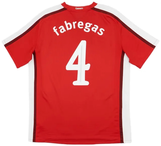 Nike 2008-10 Arsenal Home Shirt Fabregas #4 - 7/10 - (L)