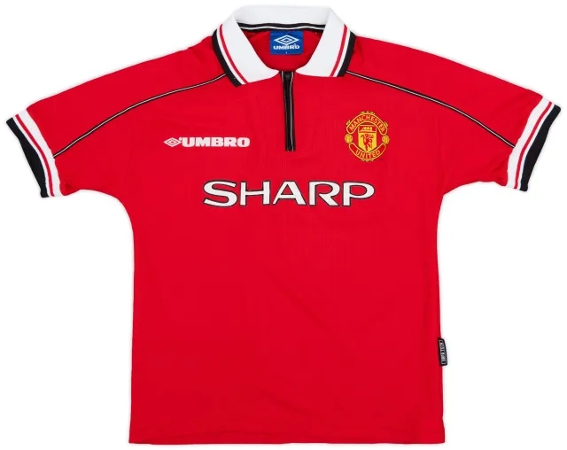 Umbro 1998-00 Manchester United Home Shirt - 8/10 - (Y)