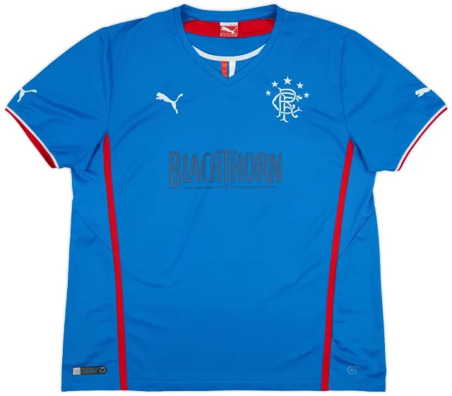 Puma 2013-14 Rangers Home Shirt - 4/10 - (XXL)