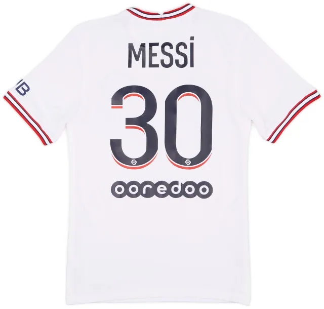Nike 2021-22 Paris Saint-Germain Fourth Shirt Messi #30 - 7/10 - (XS)