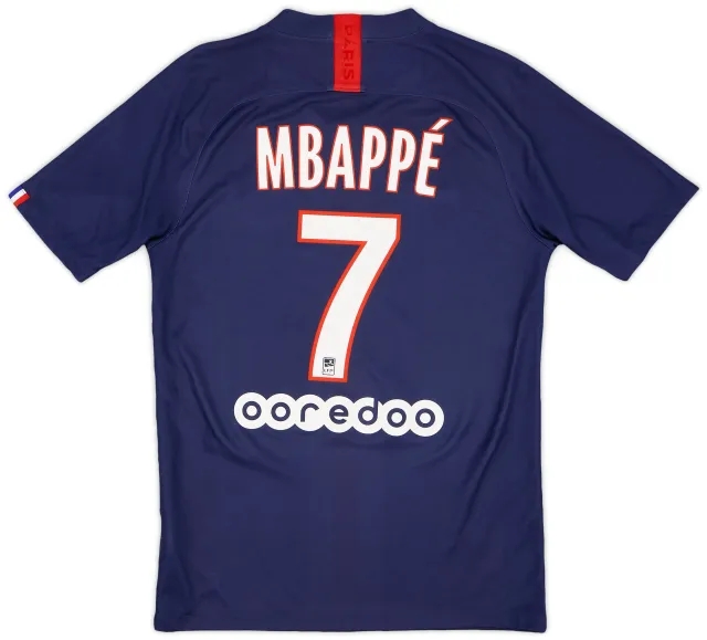 Nike 2019-20 Paris Saint-Germain Home Shirt Mbappe #7 - 8/10 - (S)
