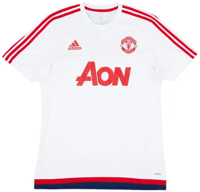 2015-16 Manchester United adidas Training Shirt - 9/10 - (L)