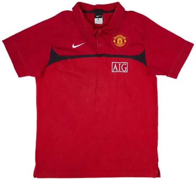 2010-11 Manchester United Nike Polo Shirt - 8/10 - (L)