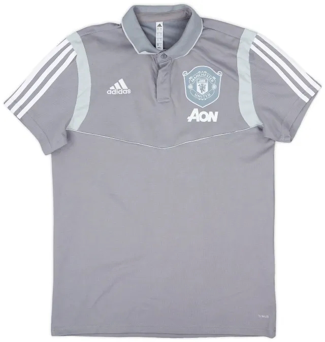 2019-20 Manchester United adidas Polo Shirt - 9/10 - (M)