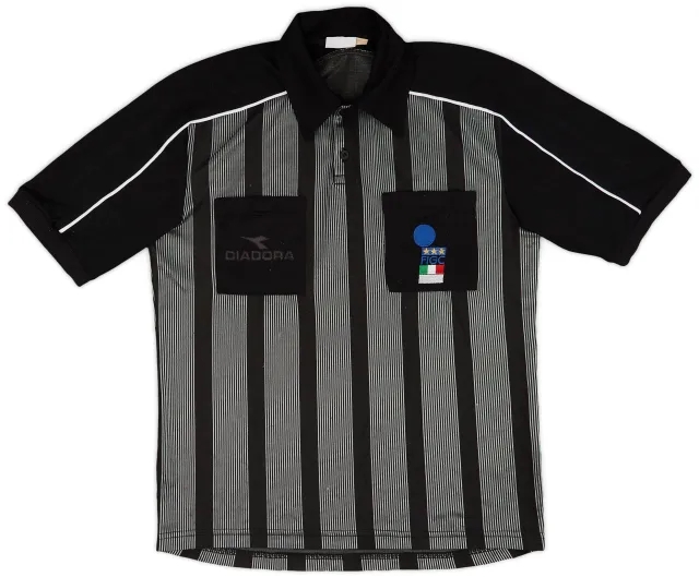1999-00 Italy FIGC Diadora Referee Shirt - 5/10 - (M)