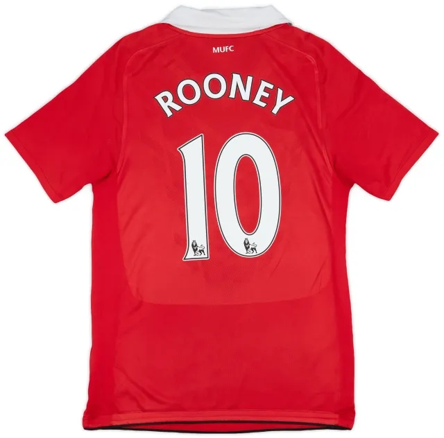 Nike 2010-11 Manchester United Home Shirt Rooney #10 - 5/10 - (S)