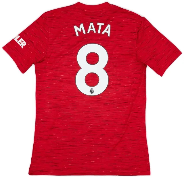 adidas 2020-21 Manchester United Home Shirt Mata #8 - 5/10 - (M)