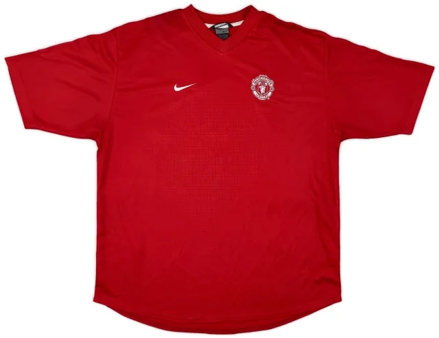 2002-03 Manchester United Nike Training Shirt - 8/10 - (XL)
