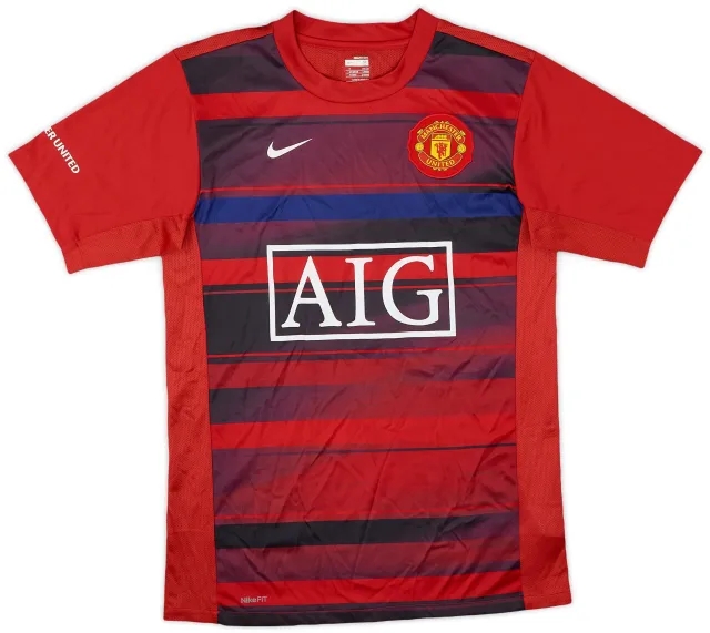 2009-10 Manchester United Nike Training Shirt - 8/10 - (S)