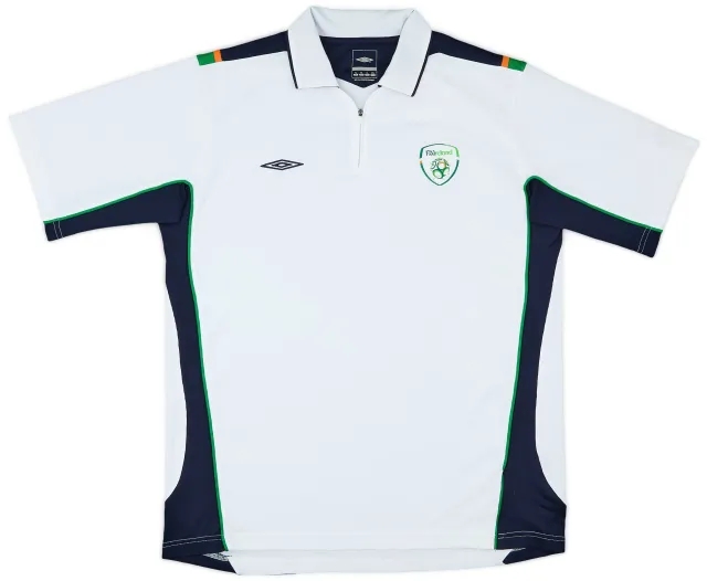 2008-09 Ireland Umbro 1/4 Zip Polo Shirt - 8/10 - (XL)