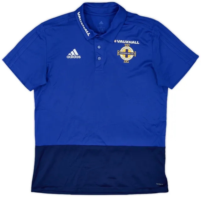 2017-18 Northern Ireland adidas Polo Shirt - 9/10 - (L)
