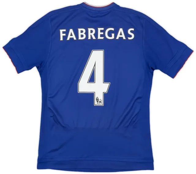 adidas 2015-16 Chelsea Home Shirt Fabregas #4 - 6/10 - (S)