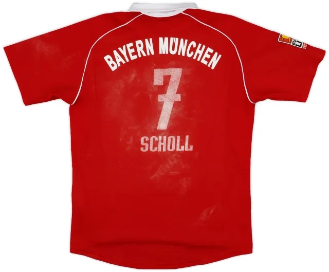 adidas 2005-06 Bayern Munich Home Shirt Scholl #7 - 4/10 - (XL.Boys)