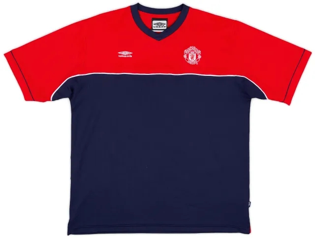 2000-01 Manchester United Umbro Training Shirt - 8/10 - (XL)