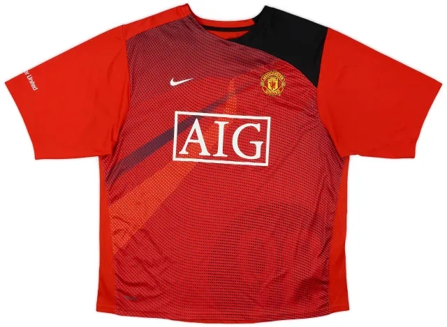 2008-09 Manchester United Nike Training Shirt - 9/10 - (L)