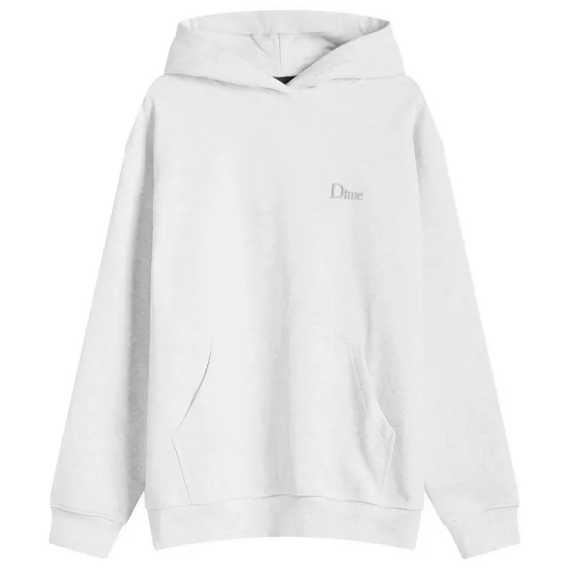 Dime Men's Classic Small Logo Hoodie Ash