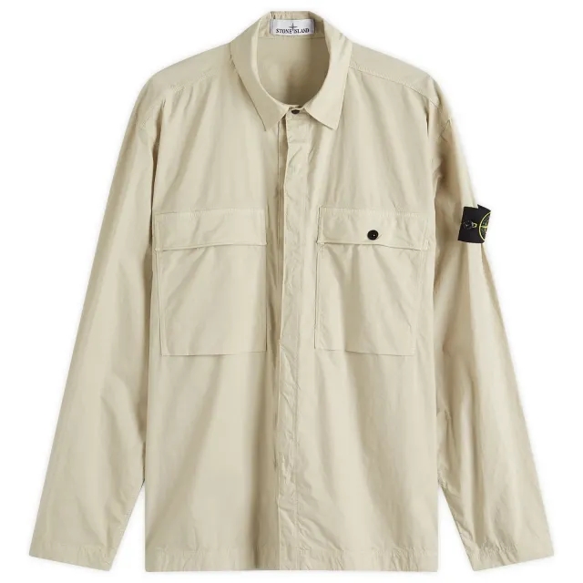 Stone Island Men's Tela Paracadute Shirt Jacket Sand