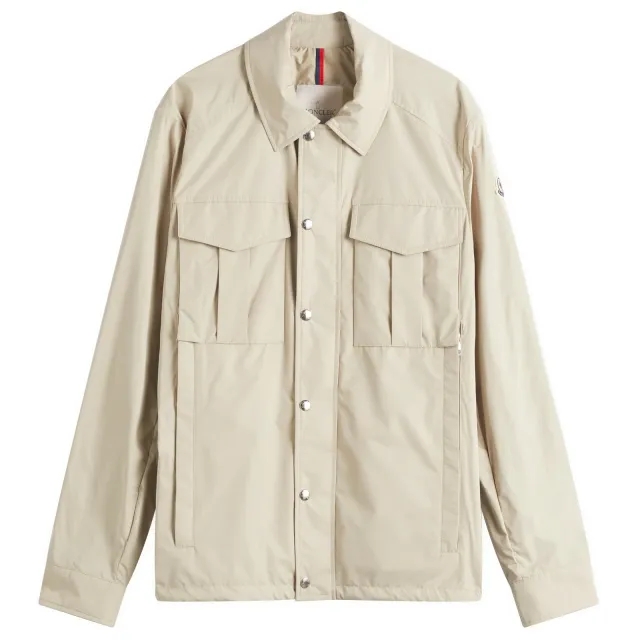 Moncler Men's Frema Shirt Jacket Neutrals