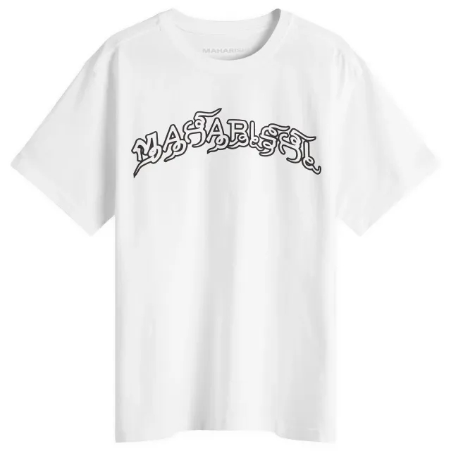 Maharishi Men's Muay Thai Tiger Dragon T-Shirt White