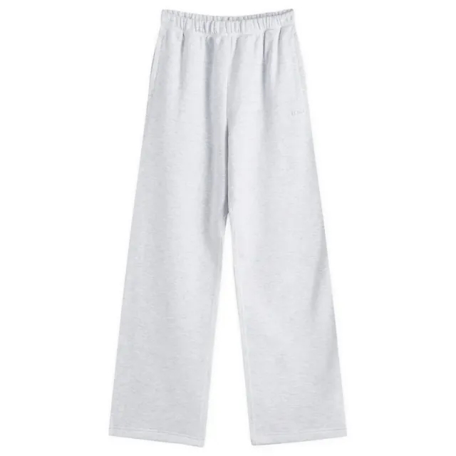 SKIMS Women's Cotton Fleece Classic Straight Leg Pant Light Heather Grey