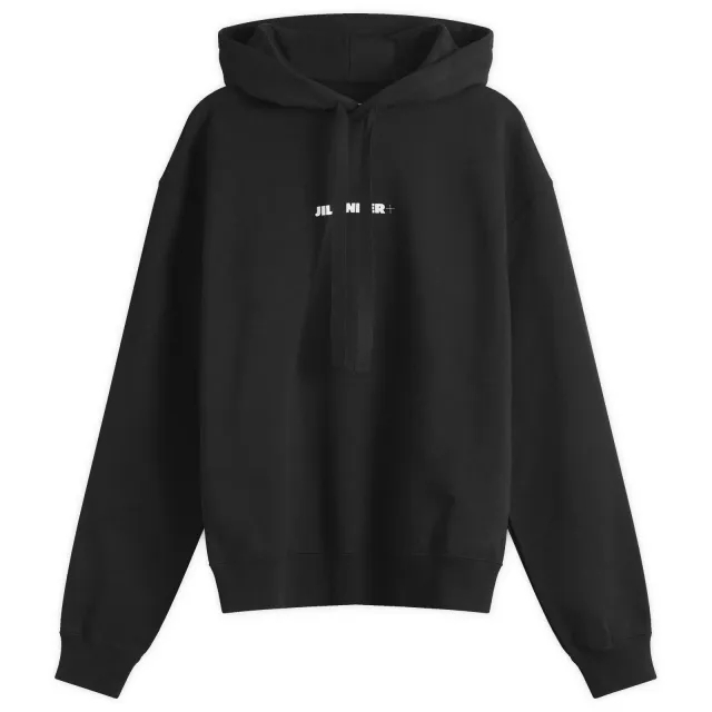 Jil Sander+ Men's Logo Hoodie Black