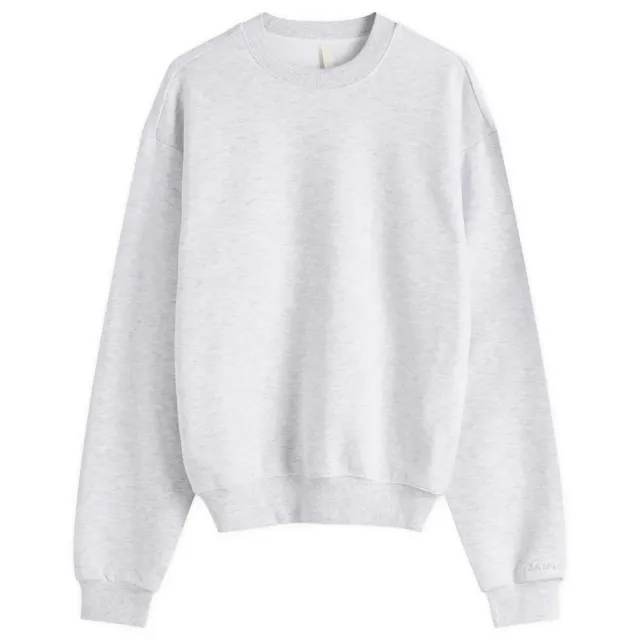 SKIMS Women's Cotton Fleece Classic Crew Sweatshirt Light Heather Grey