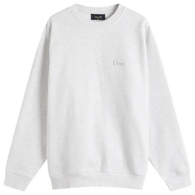 Dime Men's Classic Small Logo Sweatshirt Ash