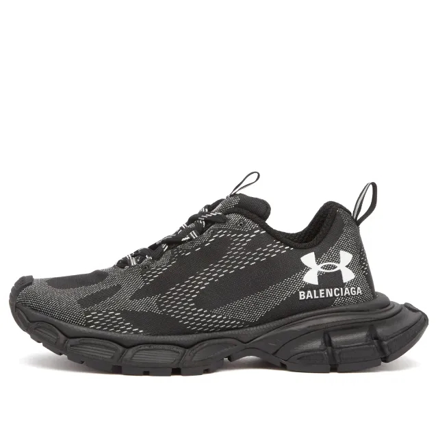 Balenciaga Men's 3XL Knitted Under Armour Sneaker Black/White