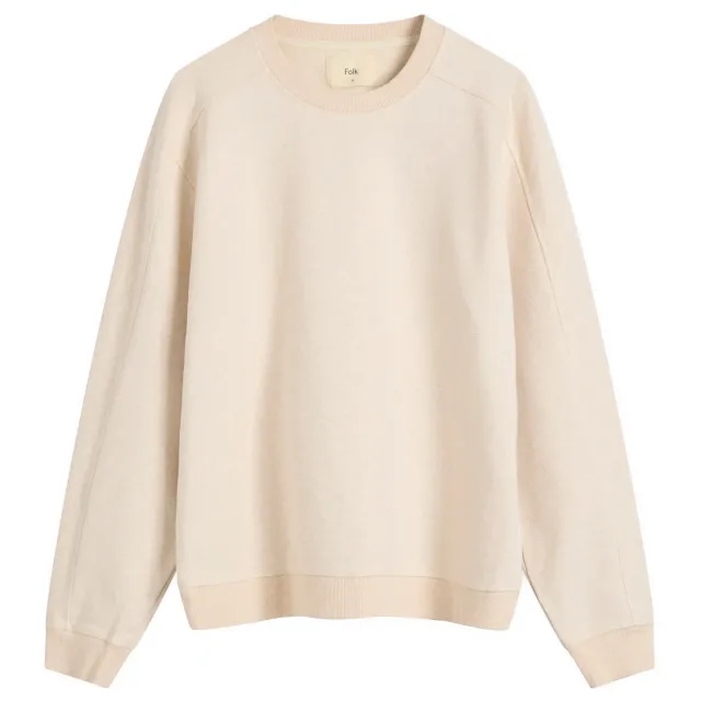 Folk Men's Prism Sweat Ecru Melange