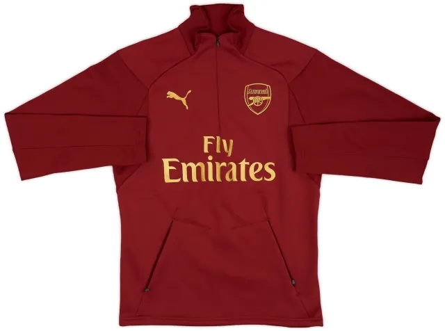 2017-18 Arsenal Puma 1/4 Zip Drill Top - 8/10 - (S)