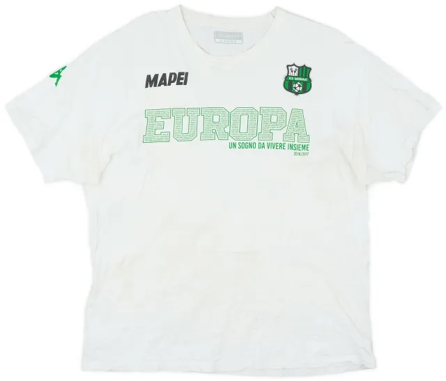 2016-17 Sassuolo 'Europa' Kappa Cotton Tee - 7/10 - (L)