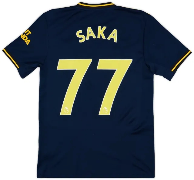 adidas 2019-20 Arsenal Third Shirt Saka #77 - 9/10 - (S)