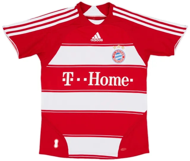 adidas 2007-08 Bayern Munich Home Shirt - 8/10 - (L.Boys)