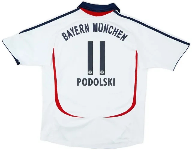 adidas 2006-07 Bayern Munich Away Shirt Podolski #11 - 7/10 - (XL.Boys)