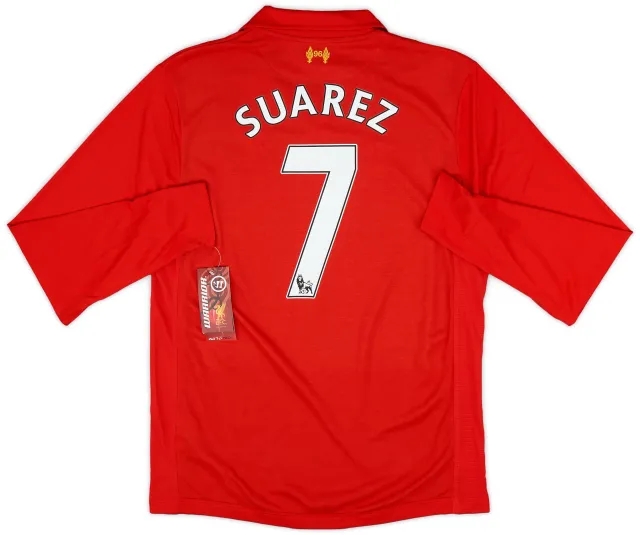 2012-13 Liverpool Home L/S Shirt Suarez #7 (M)