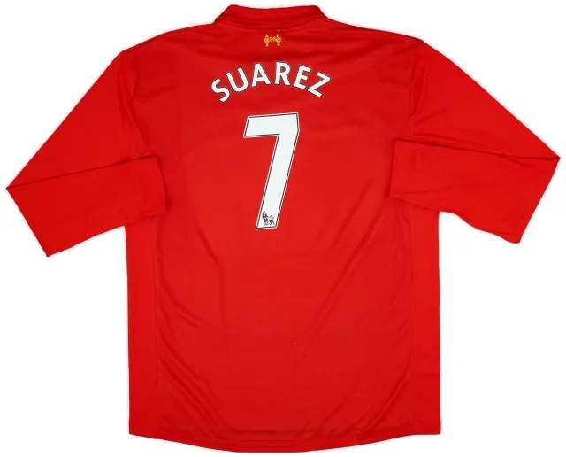 2012-13 Liverpool Home L/S Shirt Suarez #7 (3XL)