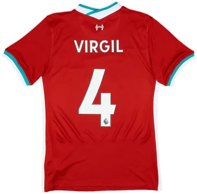 Nike 2020-21 Liverpool Home Shirt Virgil #4 (S)