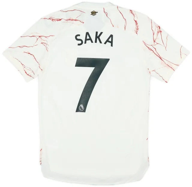 adidas 2020-21 Arsenal Player Issue Away Shirt Saka #7 (S)