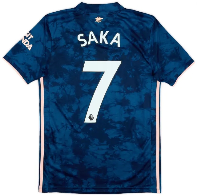 adidas 2020-21 Arsenal Third Shirt Saka #7 - 9/10 - (XS)