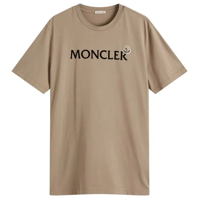 Moncler Men's Logo T-Shirt Neutrals